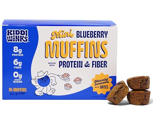 Kiddiwinks High Protein and Fiber Mini Muffins for Kids -