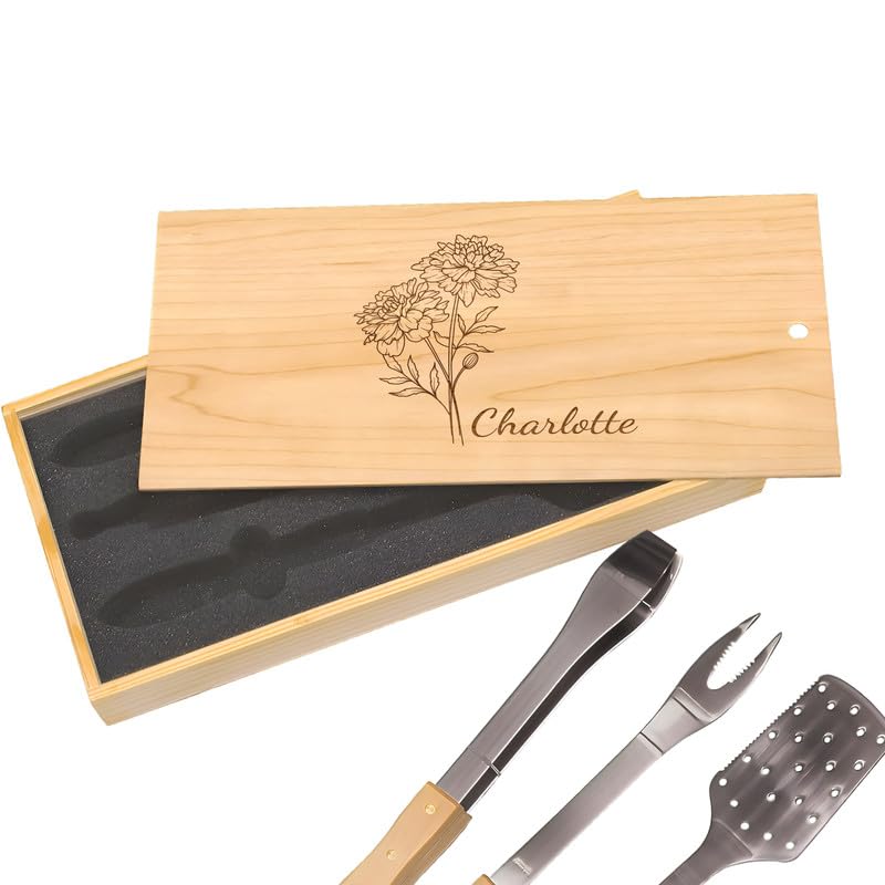 Set de Parrilla con Grabado Personalizado - Regalo de Octubre miniatura 1