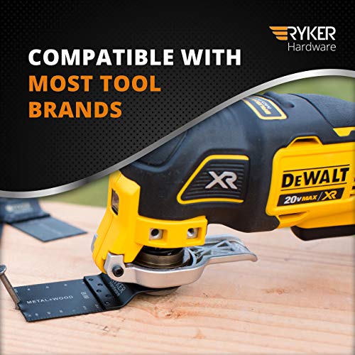 15 Wood/Metal Professional Oscillating Multi Tool Quick Release Saw Blades for Fein Multimaster, Dremel Multi-Max, Dewalt, Craftsman, Ridgid, Makita, Milwaukee, Rockwell, Ryobi, and More - Thumbnail 6