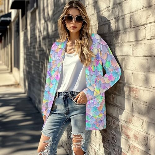 Image of Women's Open Front Cardigan Long Sleeve Loose Sweater Lightweight Soft Cardigan Jackets