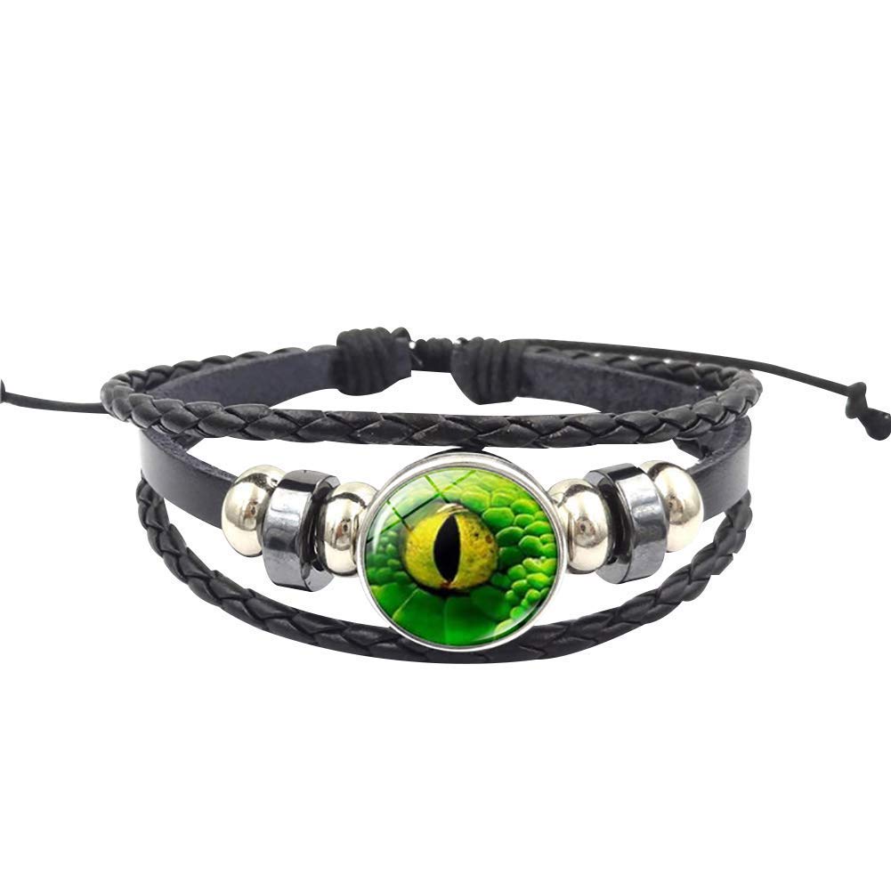 Armband für Männer und Frauen, Unisex-Armband, Retro-Schmuck, Geschenkanhänger, mehrschichtiges geflochtenes Seilarmband, Farbe: 6# (Color : 1#)