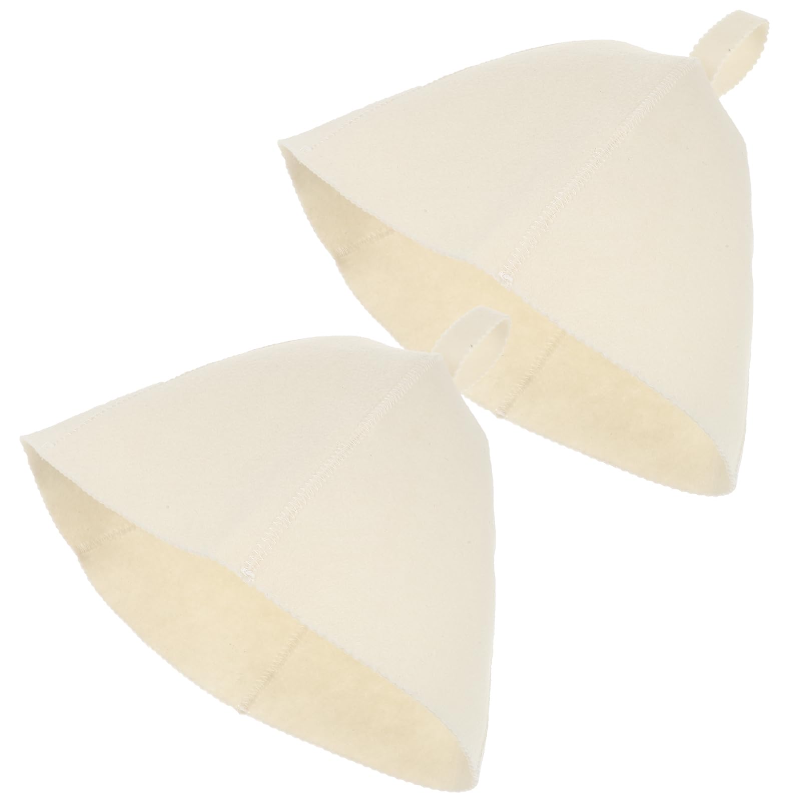 2-Pack Sauna Hats – Thick Felt Steam Protection For Hair – Comfy Lightweight Design For Home, Gym & Spa