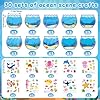 JUNEBRUSHS 30 Sets Summer Ocean Crafts Kits for Kids, Under The Sea Animals Worlds Stickers Scene for Home Classroom Game Activities Summer Crafts Party Favors #1