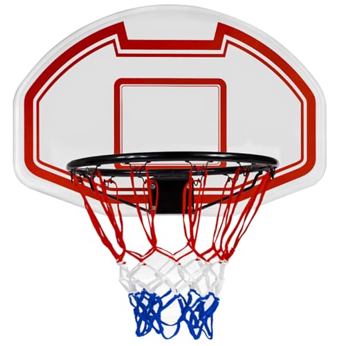 Trizand Basketballkorb Outdoor mit Rückwand 73 x 49 cm Felgendurchmesser für Basketballkurbel 45 cm - Basketballkorb Outdoor Kinder und Erwachsene zum Aufhängen an der Tür