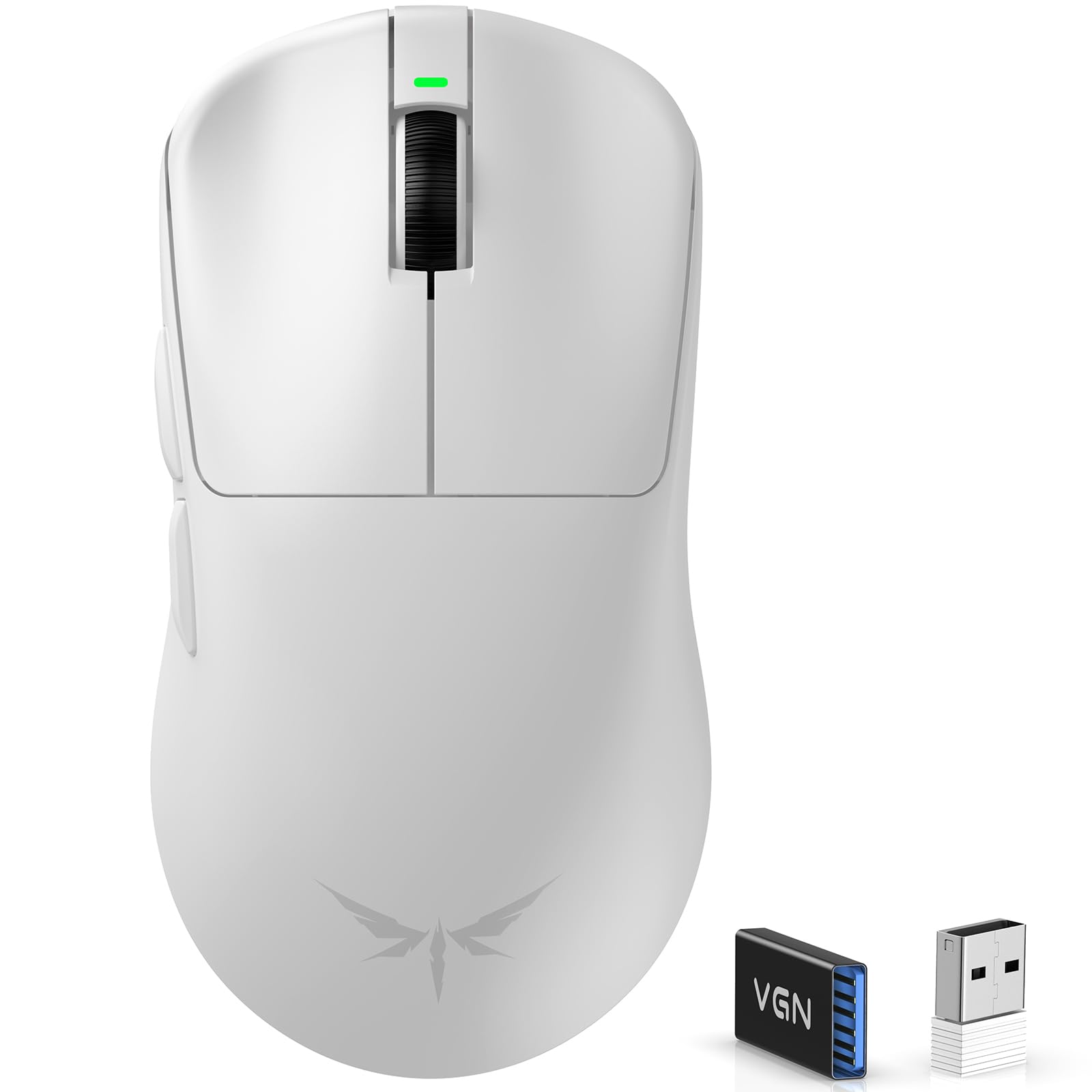 VGN F1 MOBA Wireless Gaming Mouse - Ultralight 55g - Wireless &amp; Wired Mode - 26000 Adjustable DPI - 1000Hz Polling Rate - 200 Hours Battery - Programmable Buttons - Esports Professional Grade - USB-C