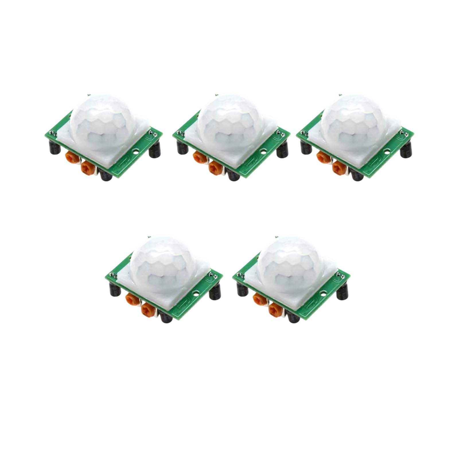 Crffz B 5Pcs High Sensitivity Abs Motion Detector Hc Sr501 Pir Motion Sensors Modules For Car Motorcycle Alarm Device Low Power Consumption Detector