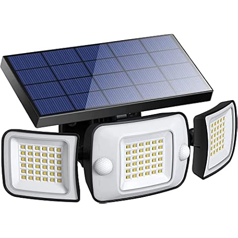 intelamp Lampe Solaire Exterieur 6000mAh Lumière Solaire Extérieure Cover