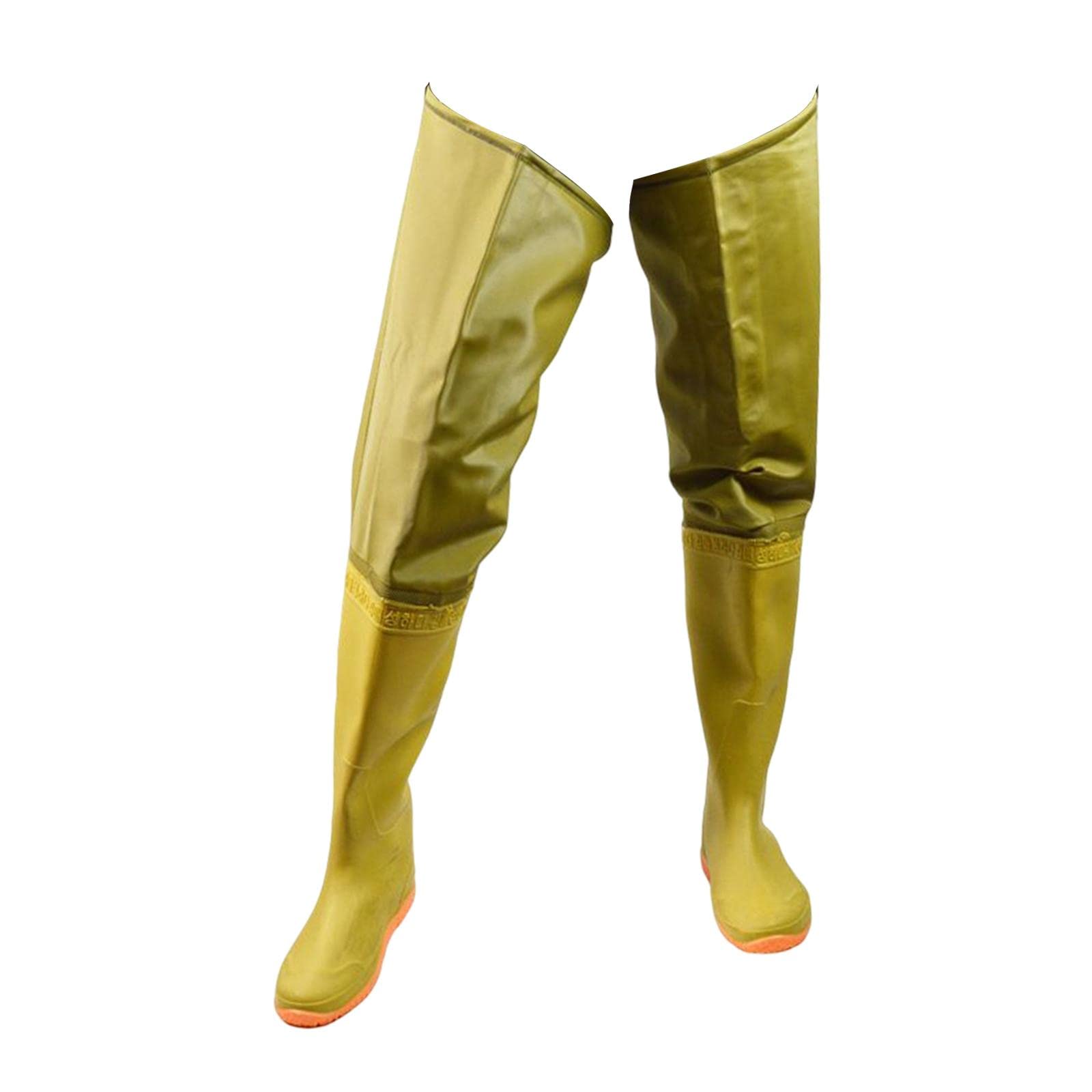 Fishing Hip Waders Bottes Imperméables Légères Respirantes Nylon Semelle Crantée Boucle pour Hommes Femmes Compatibles avec La Pêche Jardinage, 41