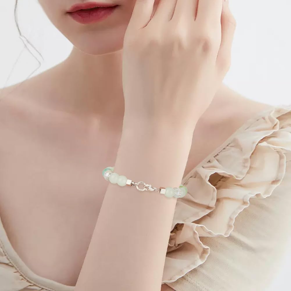 Beebeecraft 1 caja de 10 anillos de Salto de Engarce de 5mm Y 925 cierres Redondos de Plata de Ley para Hacer Collares, Pulseras Y Joyas