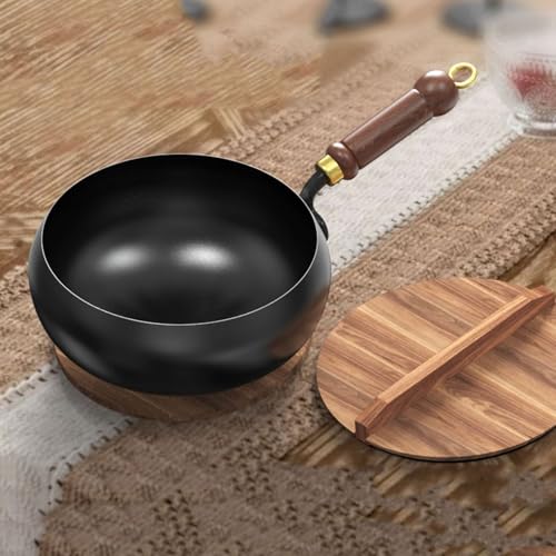 Wok de hierro con tapa de madera, 24 cm miniatura 4