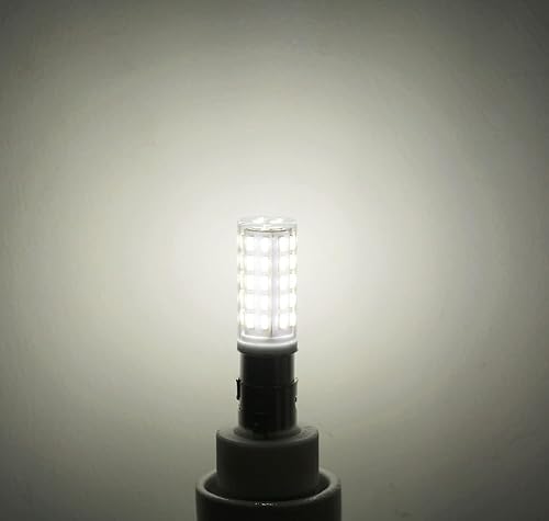 Miniatura 6 de Lamsky Bombilla LED BA15D, luz diurna blanca de 5 W, 6000 K, AC110 V120 V220 V, doble base de bayoneta, 54 x 4014SMD LED 500 lm, repuesto halógeno