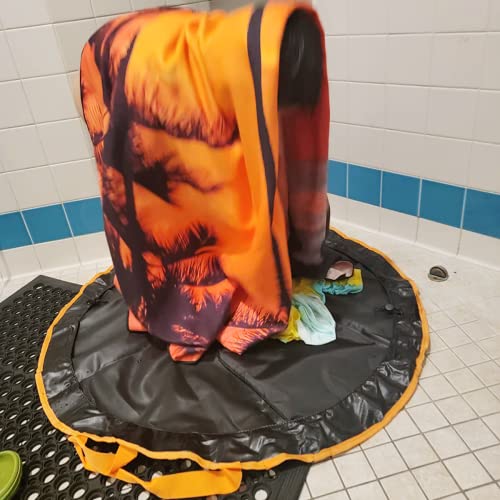 Tapete para Cambiar Traje de Neopreno, Alfombrilla Impermeable y Duradera con Bolsillo y Asas para Surfistas, Kayakistas, Rafting y Navegantes miniatura 7