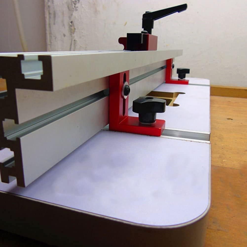 Tyenaza 2 pezzi Miter Bar Slider 450 mm, Table Saw Miter Bar, binario in lega di alluminio, per router sega circolare da tavolo, falegname fai da te (2 x 450 mm)
