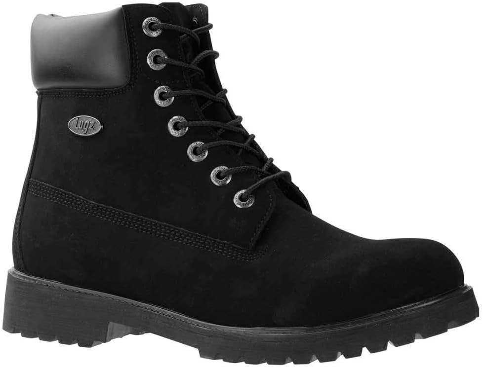 Lugz Mens Convoy Fleece Wr Lace Up Casual Boots Ankle - Black 6.5 Black