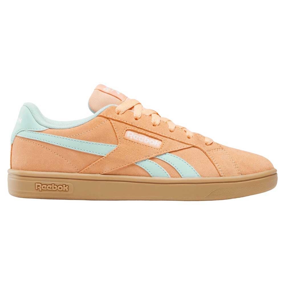 Reebok Women's Court Retro Trainers, Sunkissedorange Glitchaqua Gum, 37.5 EU