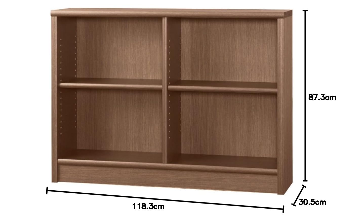 Amazon｜小島工芸 アコード 本棚+追加棚板2枚 幅118.3cm 奥行き30.5cm