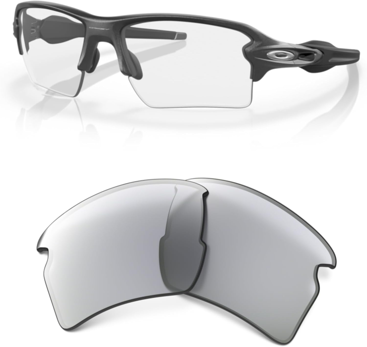Oakley Authentic Flak 2.0 XL OO9188 REPLACEMENT Lenses+ Bundle Microfiber Pouch -FRAMES NOT INCLUDED