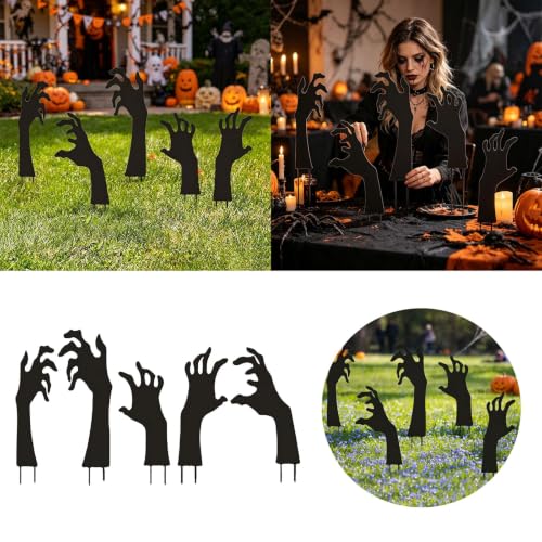 Hand Silhouette Signs Terrifying Theme Graveyard Decorations for Halloween - image 7