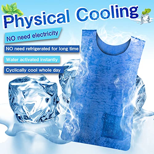 HUOFU Ice Cooling Vest for Men Women - Water Evaporative Cool Shirt for MS Patient Outdoor Sport Working Hot Summer Weather High Temperature Protective Clothes3