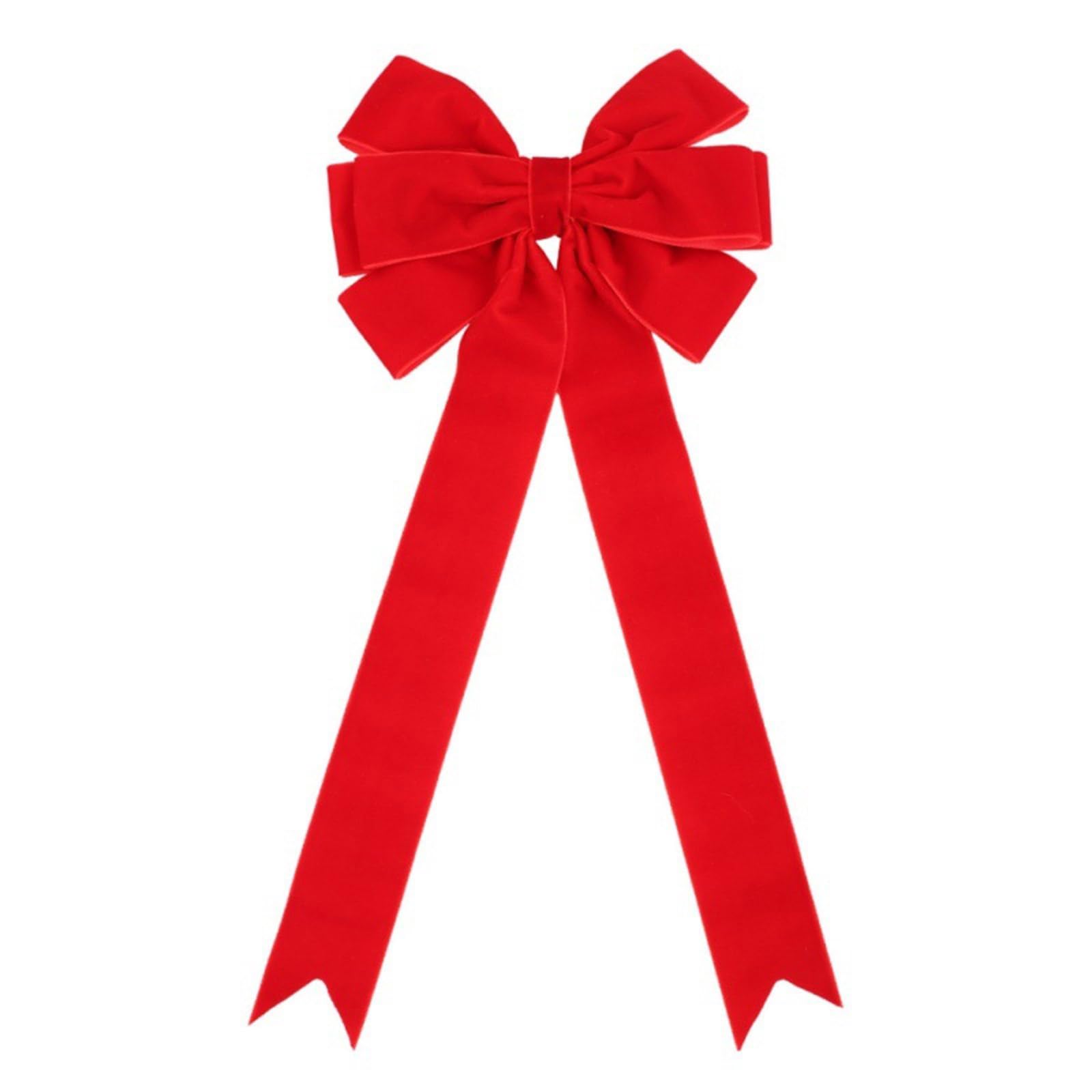 Colorful Velvets Bows Wreath Pendant Bowknot Pendant for Christmas Tree Seasonal Home Decoration Party Supplies Event Planner Decoration