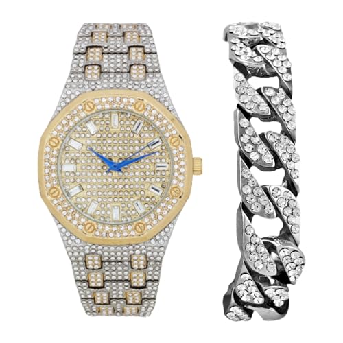 Montre hip hop homme Charles Raymond 10227FAM bicolore