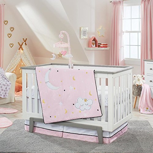 crib bedding set moon and stars