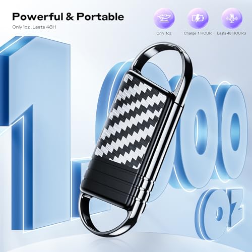 Image of 16GB Digital Voice Recorder - Xelarvex Voice Activated Recorder AI-Intelligent Noise Reduction, 4800 Hours Recording Device, Audio Recorder for Lectures /Meetings /Interviews