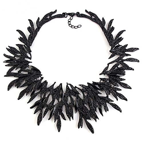 Vintage Bib Choker Collar Neklace Black Leaf Statement Collar Necklace Woman Fashion Jewelry Necklace Vintage Bib Choker Collar Neklace Black Leaf Statement Collar Necklace Woman Fashion Jewelry Necklace