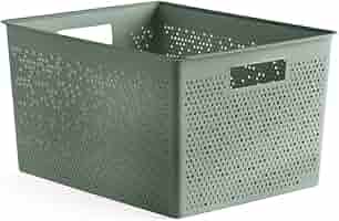 Scatola Organizzatrice TATAY 20L Verde - Polipropilene Riciclato, 30.5x39.5x22 Cm