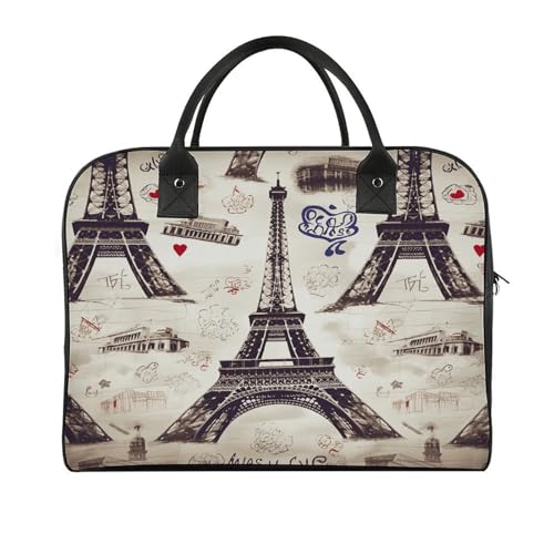 Maletín ligero para laptop estilo Torre Eiffel miniatura 1
