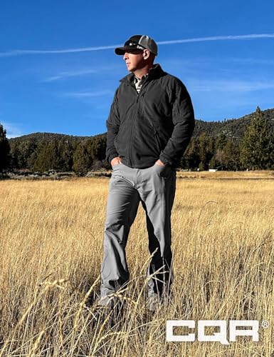 CQR Men's Full-Zip Tactical Jacket, Soft Warm Military Winter Fleece Jackets, Outdoor Coats with Zipper Pockets4