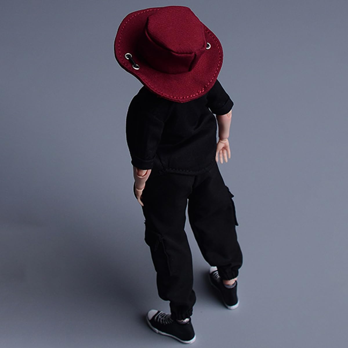 Amazon.co.jp: HiPlay ATStory フィギュア用 丸い帽子 暗赤色 1/12