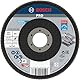Bosch 1x PRO Metal X571 Fächerschleifscheibe, abgewinkelte Ausführung, Fiber, für kleine Winkelschleifer (für Stahl, Edelstahl, Ø 125 mm, Körnung 80, Professional Zubehör Kleiner Winkelschleifer)