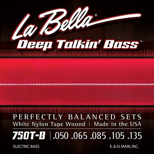 La Bella Bass 750TB White Nylon 050/135 - Les Beatles, Paul McCartney, John Lennon, RIngo Starr, George Harrison La Bella Bass 750TB White Nylon 050/135