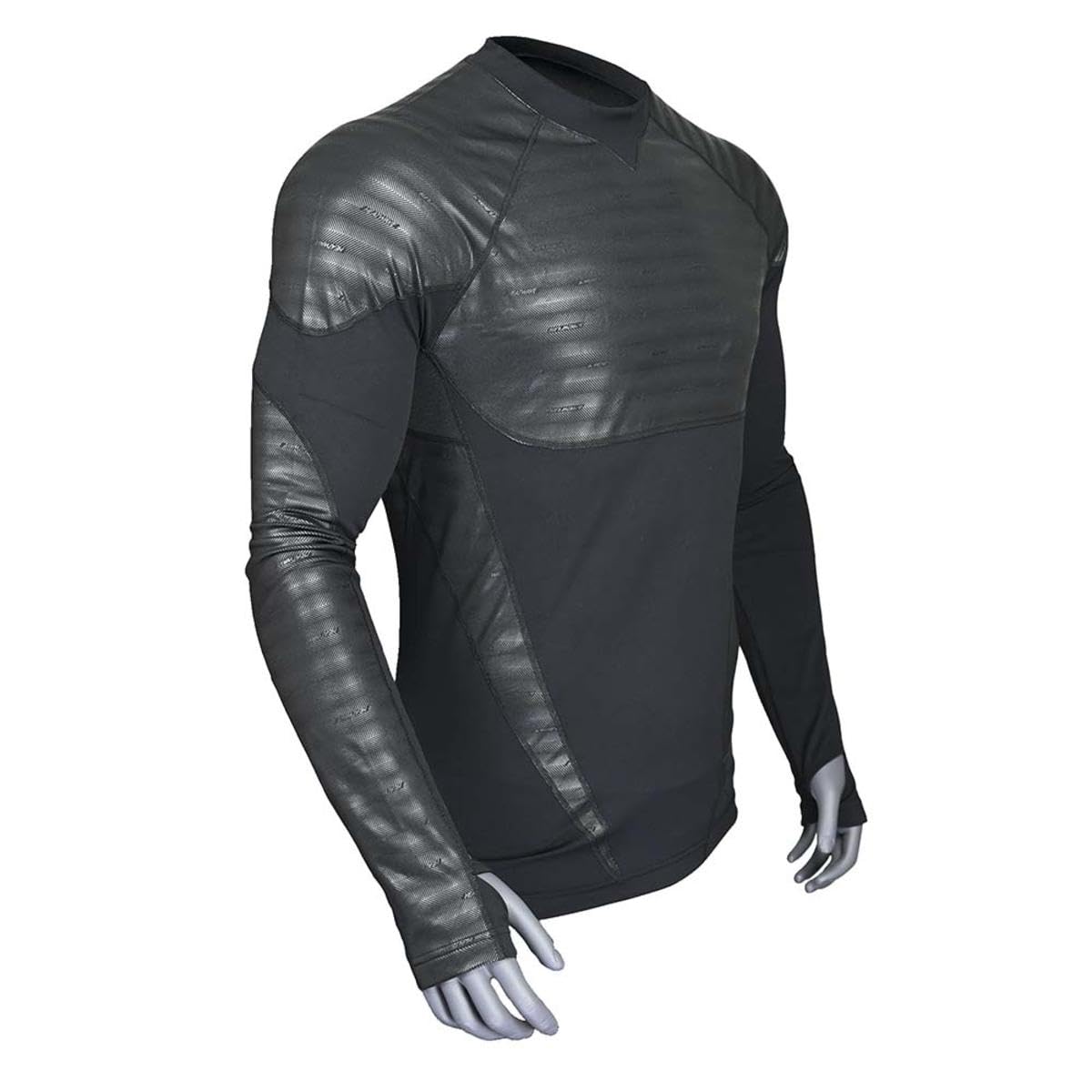Seirus Men's Heatwave Body Mapped LS Crew Top Carbon MD