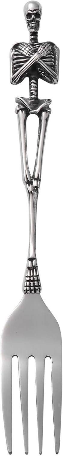 Skull Fork Flatware Titanium Steel in Table Serving