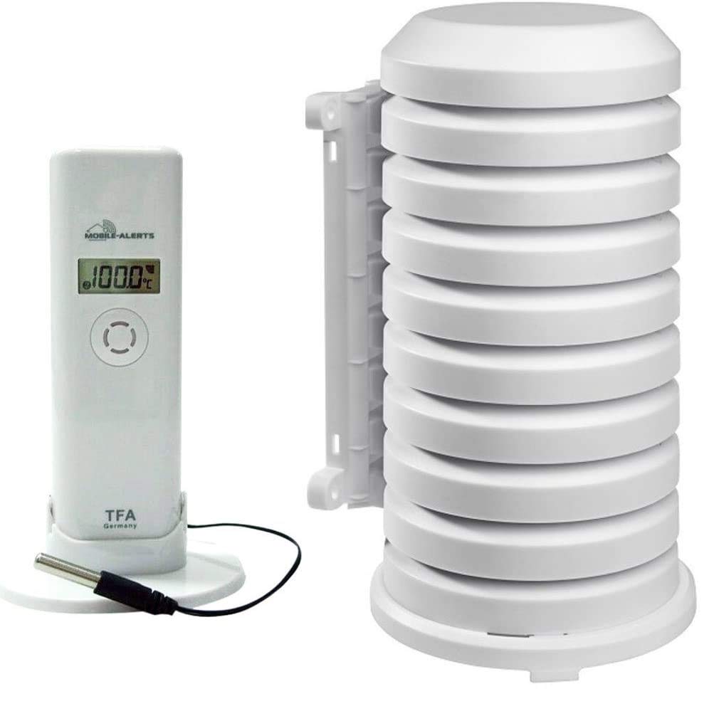 TFA Dostmann 30.3302.02 WeatherHub T/F - Trasmettitore con sonda per cavi professionale, impermeabile