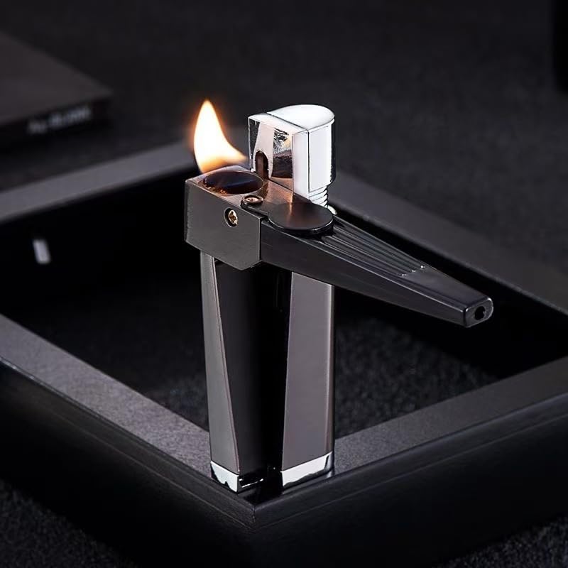 Encendedor portátil recargable de gas butano con llama suave miniatura 2