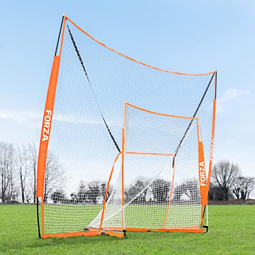 FORZA Pop-Up Lacrosse Backstop - Lacrosse Net for Training | Lacrosse Net Backstop | Lacrosse Equipment | Ball Rebounder | Lacrosse Training Equipment (Lacrosse Backstop & Goal)