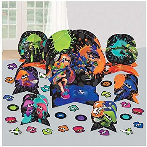 Splatoon® 3D Cardstock Centerpiece Kit - 27pc, Multi-colored, One Size (282215) image 2