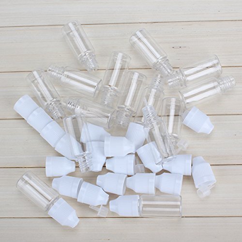DN 10 ml de plástico transparente vacíos squeezable Botellas Disolventes cuentagotas Paquete De 50