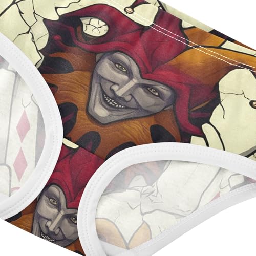 Cotton Girls Underwear Toddler Sinister Joker Funny Panties Little Girl Artistic Undies Kids Briefs 2t4