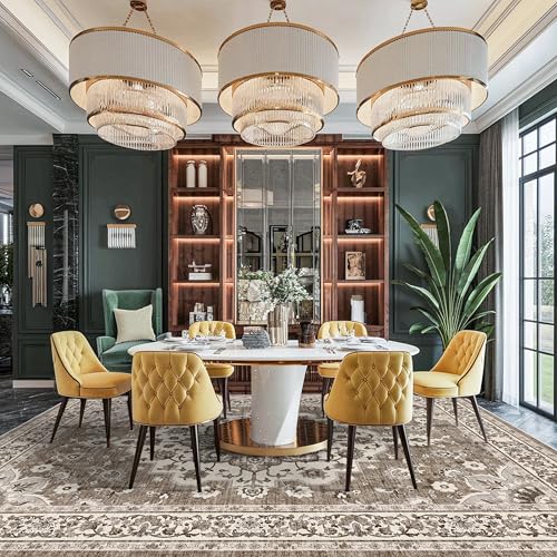 Image of Washable 12x18 Area Rug: Extra Large Soft Rugs for Living Room