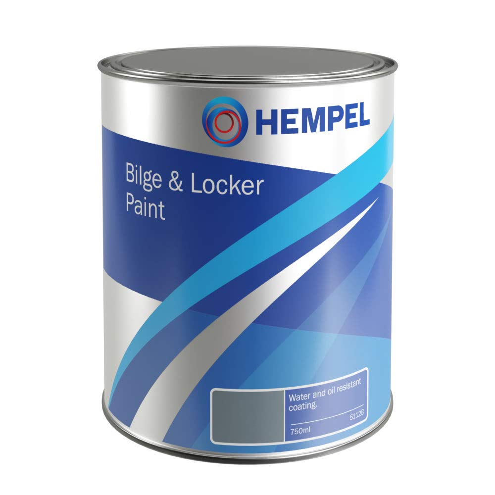 Hempel Bilge & Locker - Mid Grey - 750ml - Boat Paint for Bilge & Lockers
