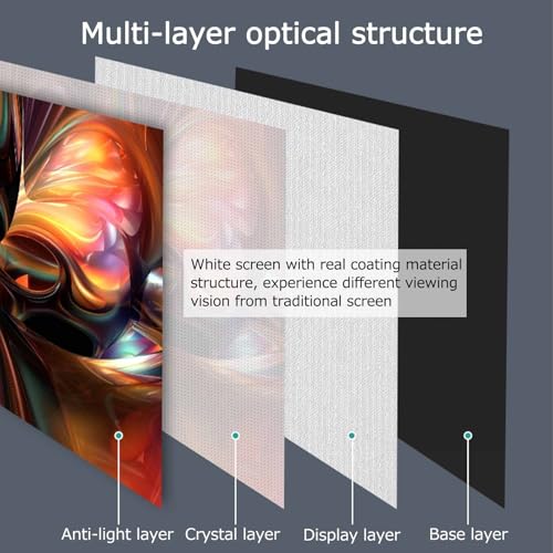 Pantalla para proyector portátil NEONMAN 104x58in con soporte miniatura 2