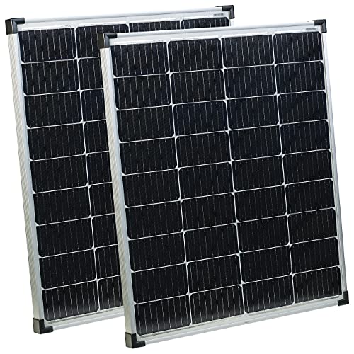 revolt Solaranlage Panele: 2er-Set Mobiles monokristallines Solarpanel, 110 W, MC4-komp., IP65 (Sonnen-Paneele, Solarmodul) revolt Solaranlage Panele: 2er-Set Mobiles monokristallines Solarpanel, 110 W, MC4-komp., IP65 (Sonnen-Paneele, Solarmodul)