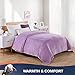 Walensee Fleece Blanket Plush Throw Fuzzy Lightweight (Twin Size 60x80 Lilac) Super Soft Microfiber Flannel Blankets for Couch, Bed, Sofa Ultra Luxurious Warm and Cozy for All Seasons
