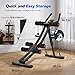 MERACH Ab Machine, Adjustable Ab Trainer Machine, Ab Workout Equipment for Home Gym, Ergonomic Arc Track for Better Abs, Foldable Workout Machine for Full Body Workout Home Exercise (Black)