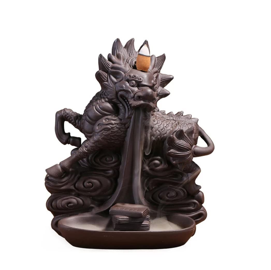 Porte-encens cascade dragon pour créer une ambiance zen durant le yoga à la maison