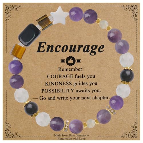 ZaisuiFun Tiny Beaded Bracelets for Women Unique Stocking Stuffers for Women Mom Daughter Sister Best Friend Bestie Granddaughter Lover and More Encourage M